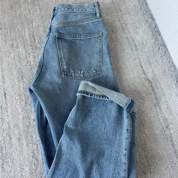 Agolde 90s Mid Rise Straight Fit Jeans - Picture 7 of 8